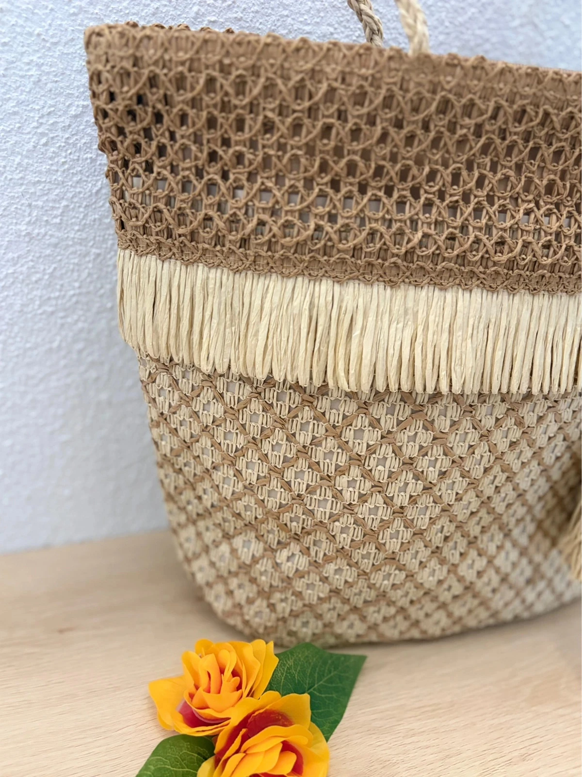 Bolsa Bohème Chic – 100% papel trançado – photo 3